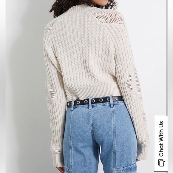 Pacsun Lovely Heart Mock Neck Sweater - Picture 3 of 5